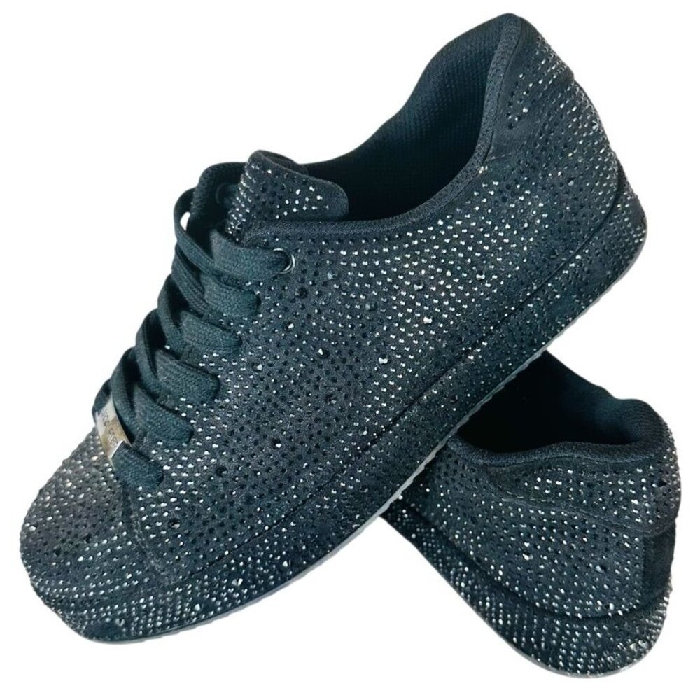 Lucky Step Platform Air-Cooled Black Womens Sneakers Size 8